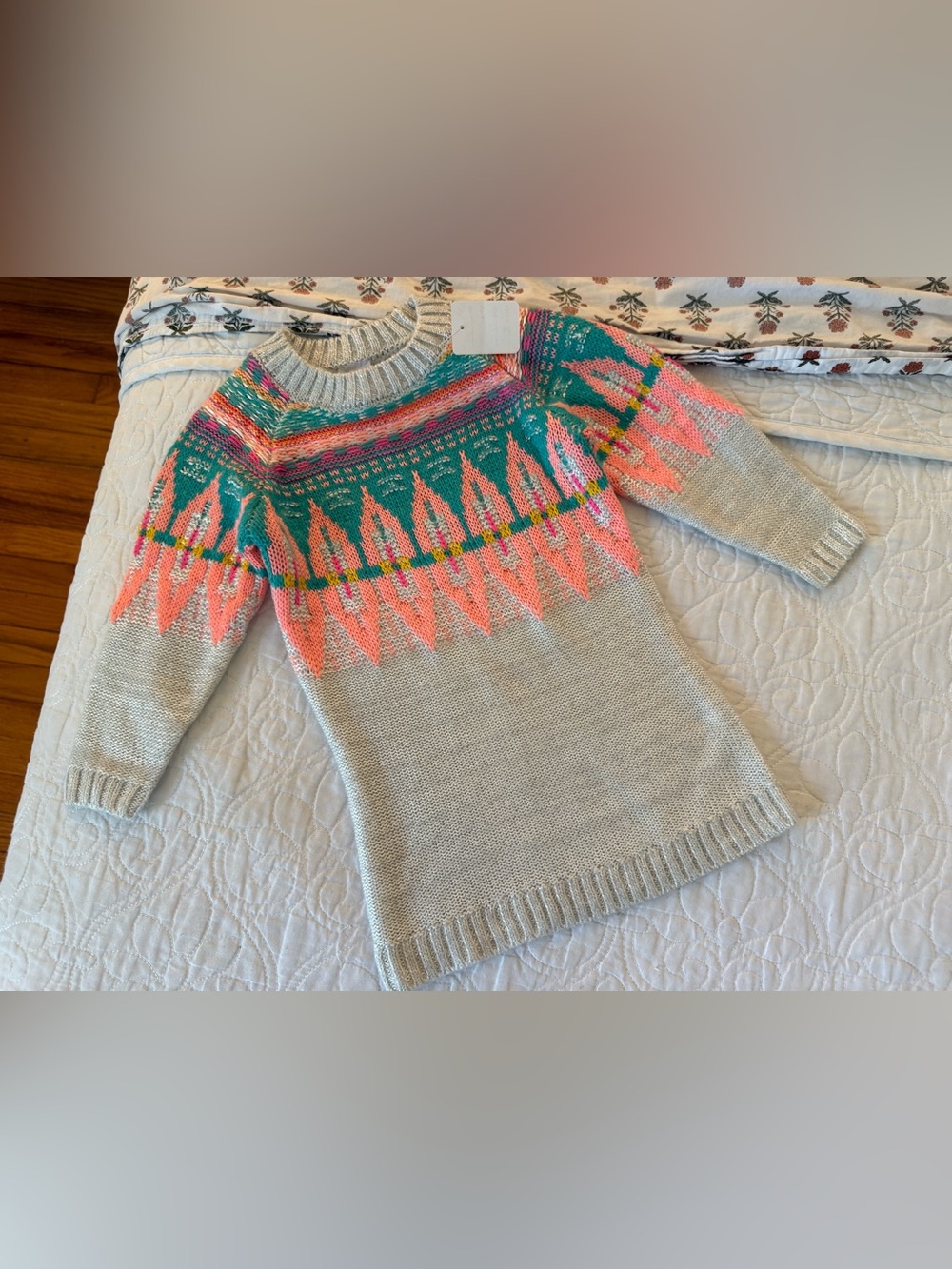 Baby Girl’s Cat & Jack Geometric Knit Sweater Tunic